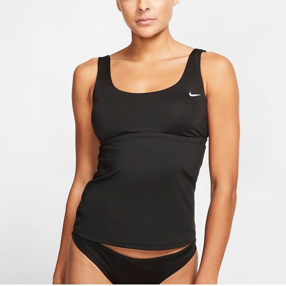 Nike | Swim | Nike Essential Swimsuit Tankini Black Medium Nwt | Poshmark